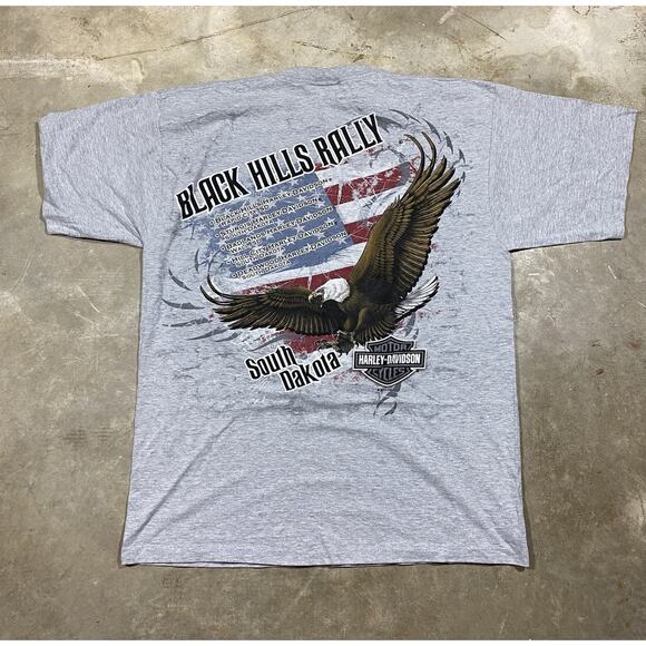 Harley-Davidson Sturgis 2012 Black Hills Rally Tee Gray XL Mt Rushmore - Picture 3 of 7